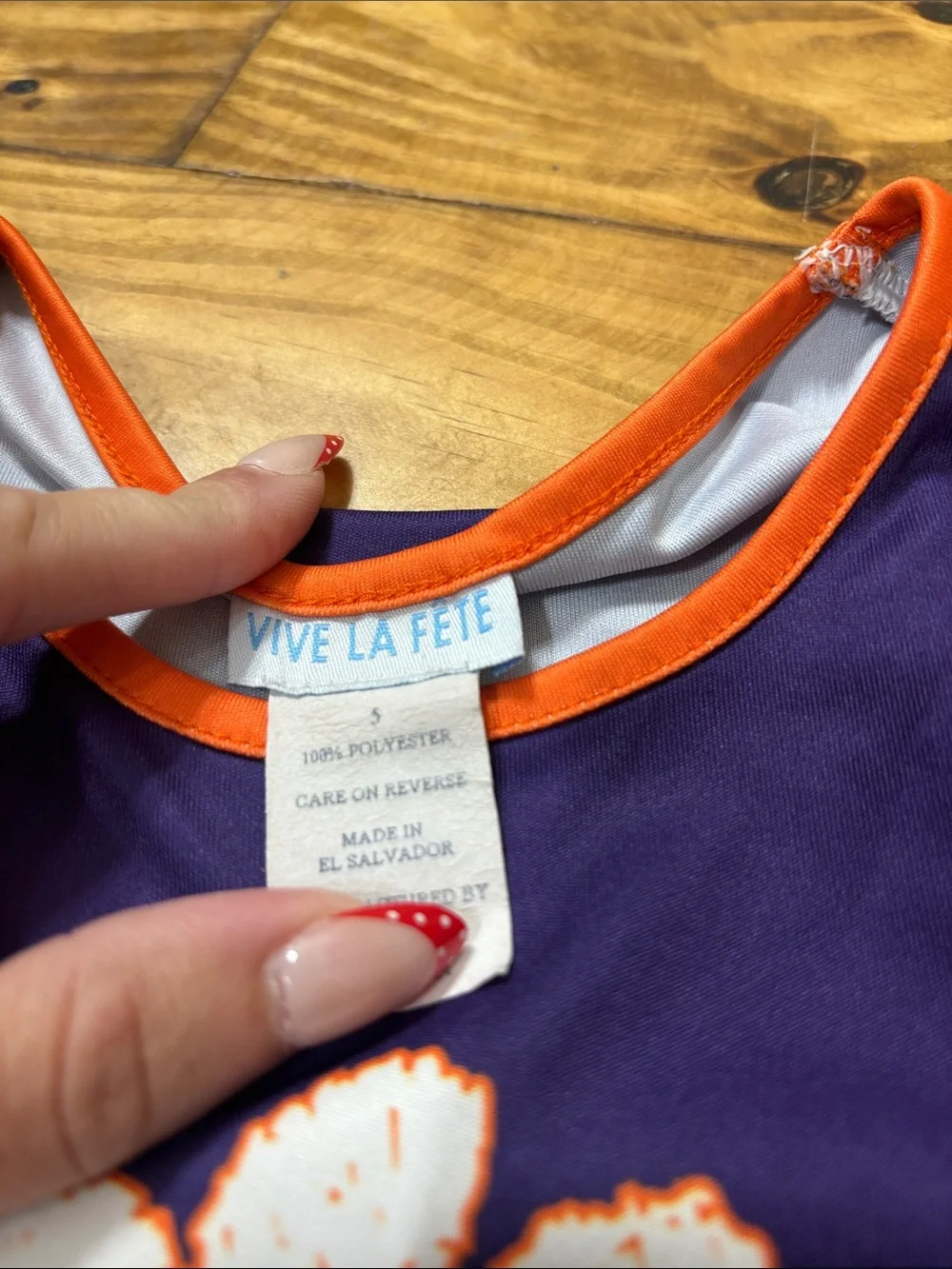 Vive La Fete Clemson Tigers Football Dress Girls Size 5